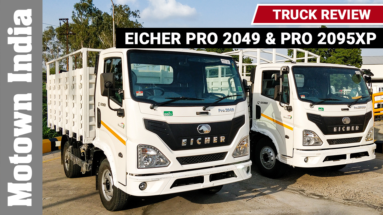 Eicher Pro 2049 & Pro 2095XP Truck Review  | Track Review at Pithampur | Motown India, First Drive