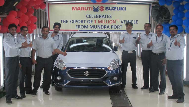 1 millionth Maruti Suzuki car exported from Gujarat’s Mundra Port
