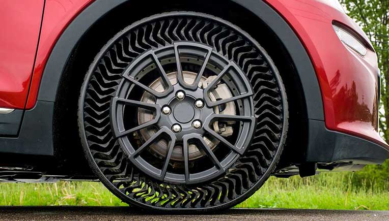 Airless wheel technology from Michelin, General Motors
