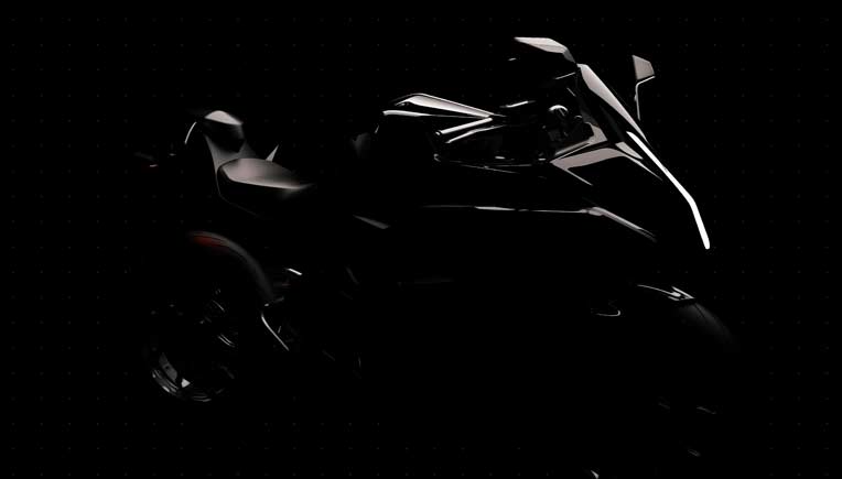 Teaser shot of the electric motorcycle