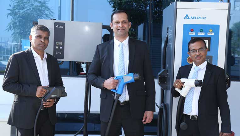 Delta Electronics India team at the launch of E-Mobility Tech Experience Centre to accelerate faster adoption of Electric Vehicles in India