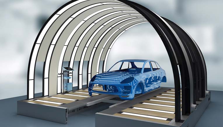 EcoReflect from Dürr is an innovative light tunnel for checking surface quality.