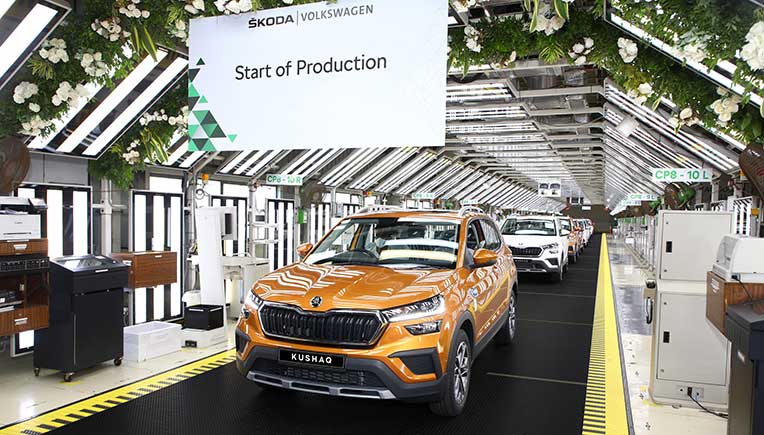 First unit of all-new Skoda Kushaq rolls off production line at Pune plant