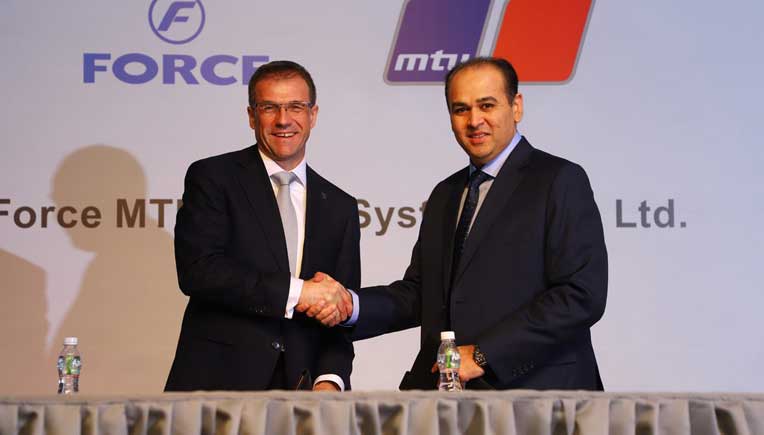 Andreas Schell, President and CEO of Rolls-Royce Power Systems and Prasan Firodia, MD, Force Motors