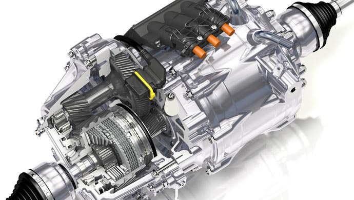 GKN has developed new electric "torque-vectoring" axle technology 