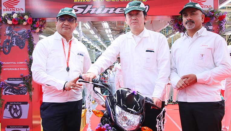 Honda commences all India despatches of Shine motorcycle in India