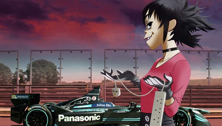Gorillaz' Noodle Panasonic Jaguar Racing