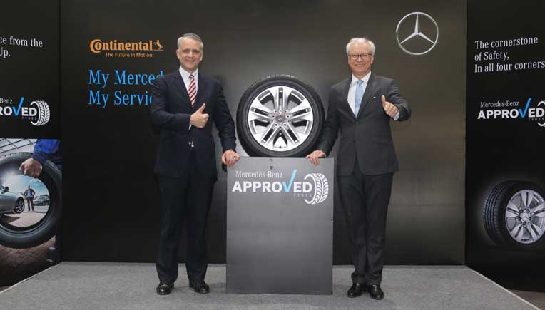 R to L Roland Folger, MD & CEO, Mercedes-Benz India  and Philipp von Hirschheydt, Exec. VP/BU PLT RE APAC Continental Tyres 