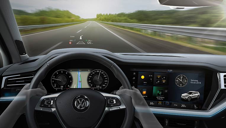 Head-Up Display in Volkswagen Toureg