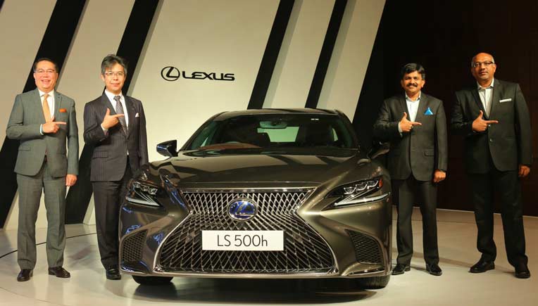 Senior Lexus India management at the launch