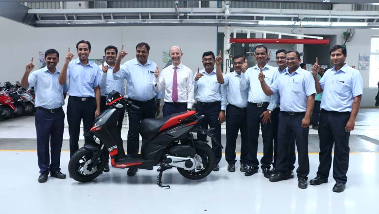 Piaggio Vehicles Private Limited (PVPL) has rolled out the very first Aprilia SR 150 from its plant in Baramati. 