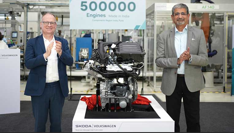 Skoda Auto Volkswagen India manufactures 500,000 engines locally  