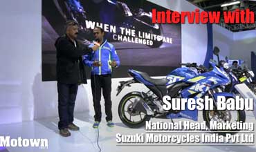 Suresh Babu - National Head, Marketing, Suzuki Motorcycles India Pvt Ltd