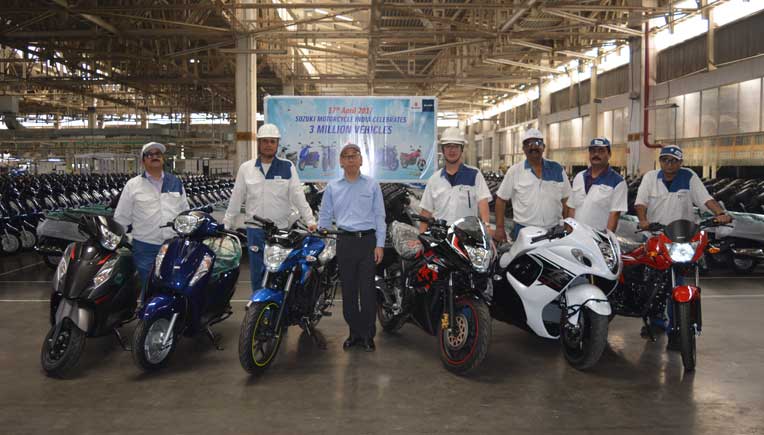 Suzuki Motorcycle India team 