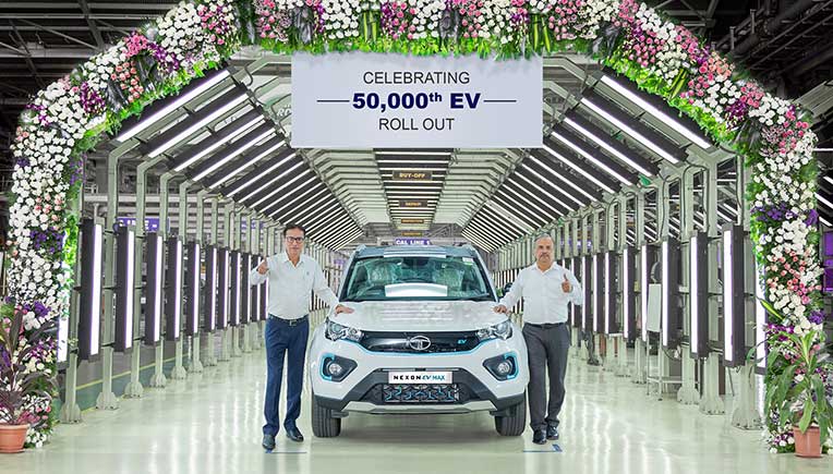 Tata Motors celebrates production milestone of 50,000 EVs