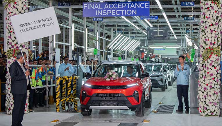 Tata Passenger Electric Mobility commences production at new facility in Sanand
