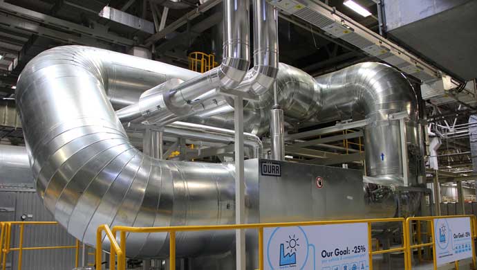 Heat Recovery Unit at Volkswagen Pune Plant