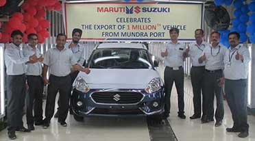 1 millionth Maruti Suzuki car exported from Gujarat’s Mundra Port