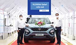10,000th Tata Safari rolls out of manufacturing facility