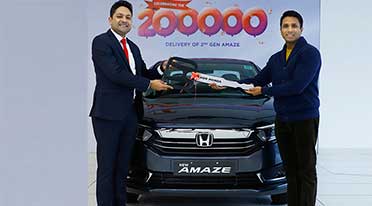 2nd Gen Honda Amaze crosses milestone of 200,000 deliveries in India