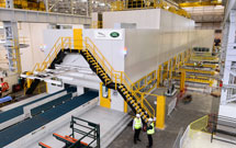 A 7,900 tonne stamping machine at JLR plant in UK