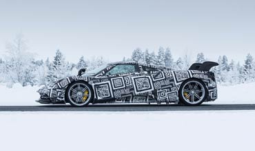 Bosch and Pagani test driving safety systems of Huayra BC in Arctic Circle