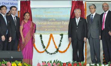 Gujarat CM lays foundation stone for Suzuki plant