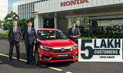 Honda Amaze crosses 5 lakh cumulative sales milestone
