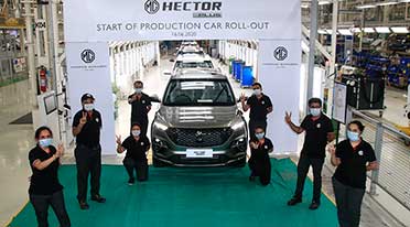 MG Motor India commences production of Hector Plus 