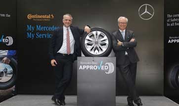 Mercedes-Benz India associates with Continental Tyres 