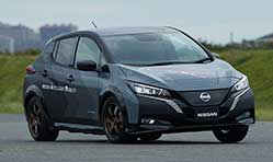Nissan EV test car comes with twin-motor all-wheel control technology 