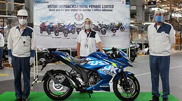 Suzuki Motorcycle India rolls out 5 millionth vehicle from Gurugram plant 