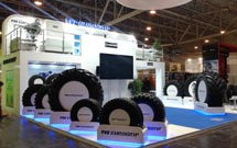TVS tyre is showcased at Reifen 2014, Germany.