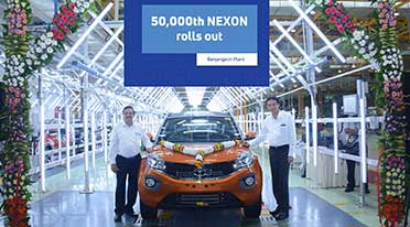 Tata Motors celebrates 50,000th Nexon roll out at Ranjangaon facility