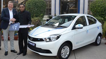 Tata Motors delivers first batch of the Tigor Electric Vehicles to EESL 