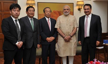 Toyota Chairman Takeshi Uchiyamada meets PM Modi