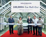 Volkswagen India rolls-out the 100,000th car