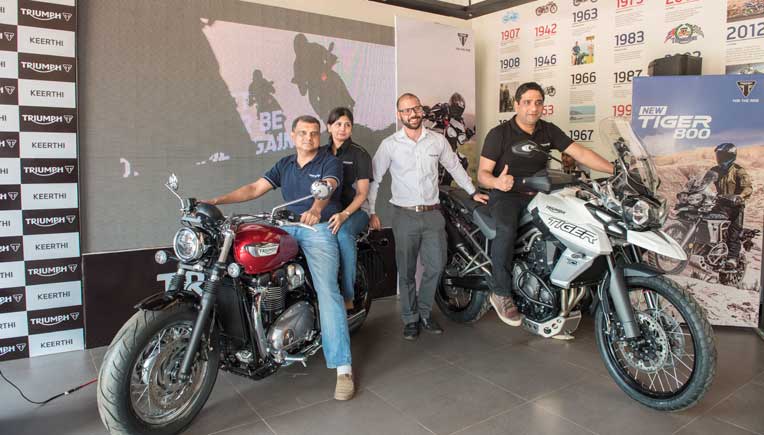The new dealership, Keerthi Triumph, is spread over 2450 sq. Ft and has been built in keeping with signature Triumph ethos.