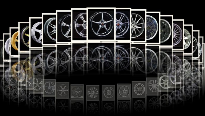 Kosei alloy wheels; For representation purpose only