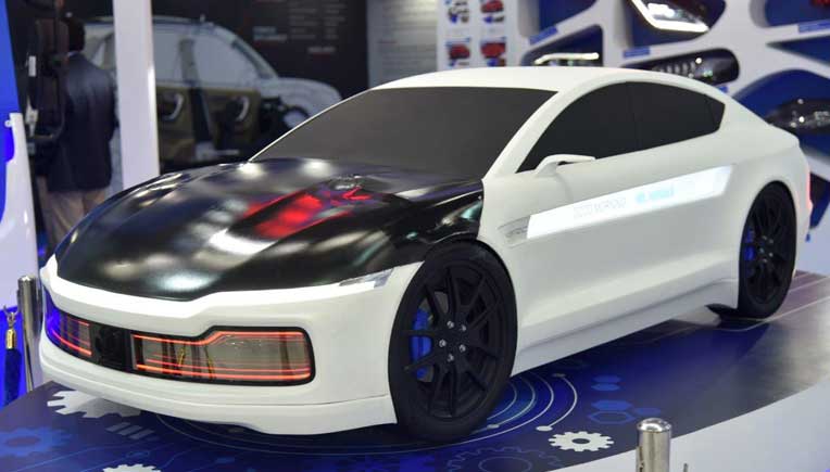 Varroc showcases a concept car