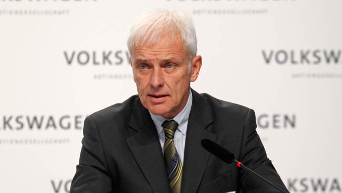 Matthias Müller, Chief Executive Officer of Volkswagen AG
