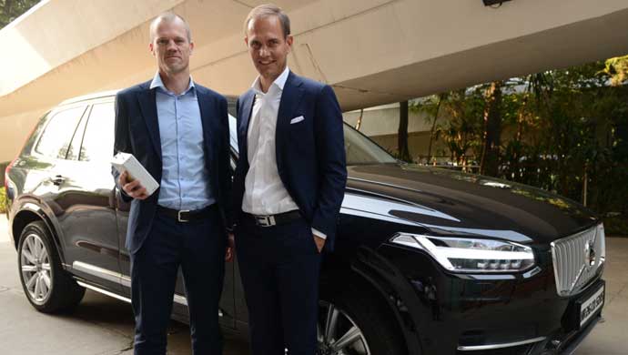 Tom Von Bonsdroff, Managing Director, Volvo Auto India & Andreas Andersson, Attribute Leader Environmental Impact, Volvo Cars 