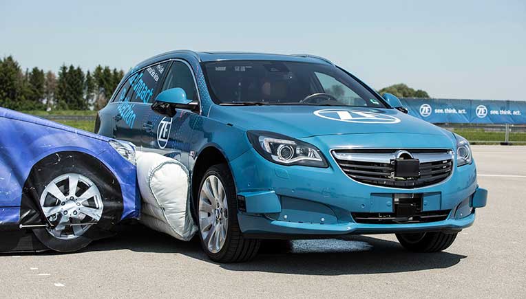 ZF presents world’s first pre-crash external side airbag system