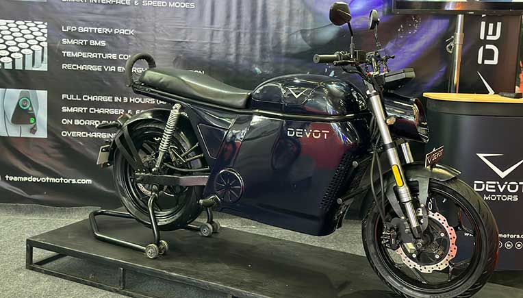 Devot Motors showcases electric bike with 200km range