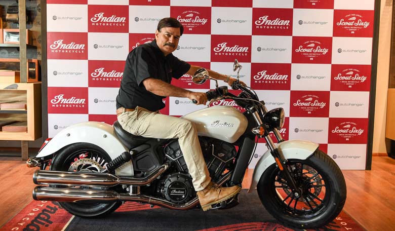 The all-new 2016 Indian Scout Sixty was unveiled by Pankaj Dubey, Managing Director, Polaris India Pvt. Ltd along with Mohan Mariwala, Managing Director, Auto Hangar India Pvt. Ltd. in Mumbai