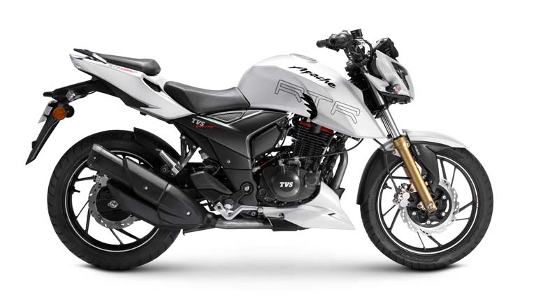 TVS Motor Company has launched its popular Apache 200 4V naked sports motorcycle with a new ABS variant. 