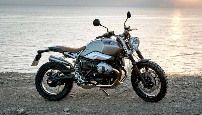 The new BMW Scrambler is fitted with light alloy cast wheels. 