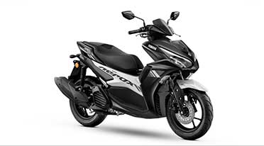 Aerox 155 in metallic black colour launched at Rs 1.29 lakh