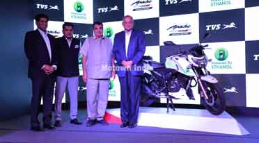 Ethanol powered TVS Apache RTR 200 Fi E100 launched at Rs 1.20 lakh
