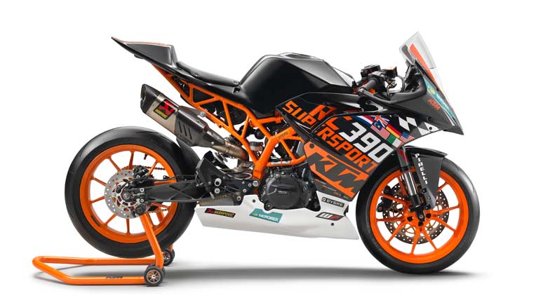 KTM introduces track focussed RC 390 R with Supersport 300 competition kit